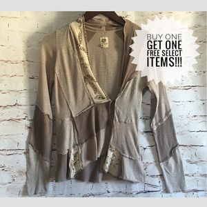 Tiny Anthropologie Patchwork Beaded Cardigan